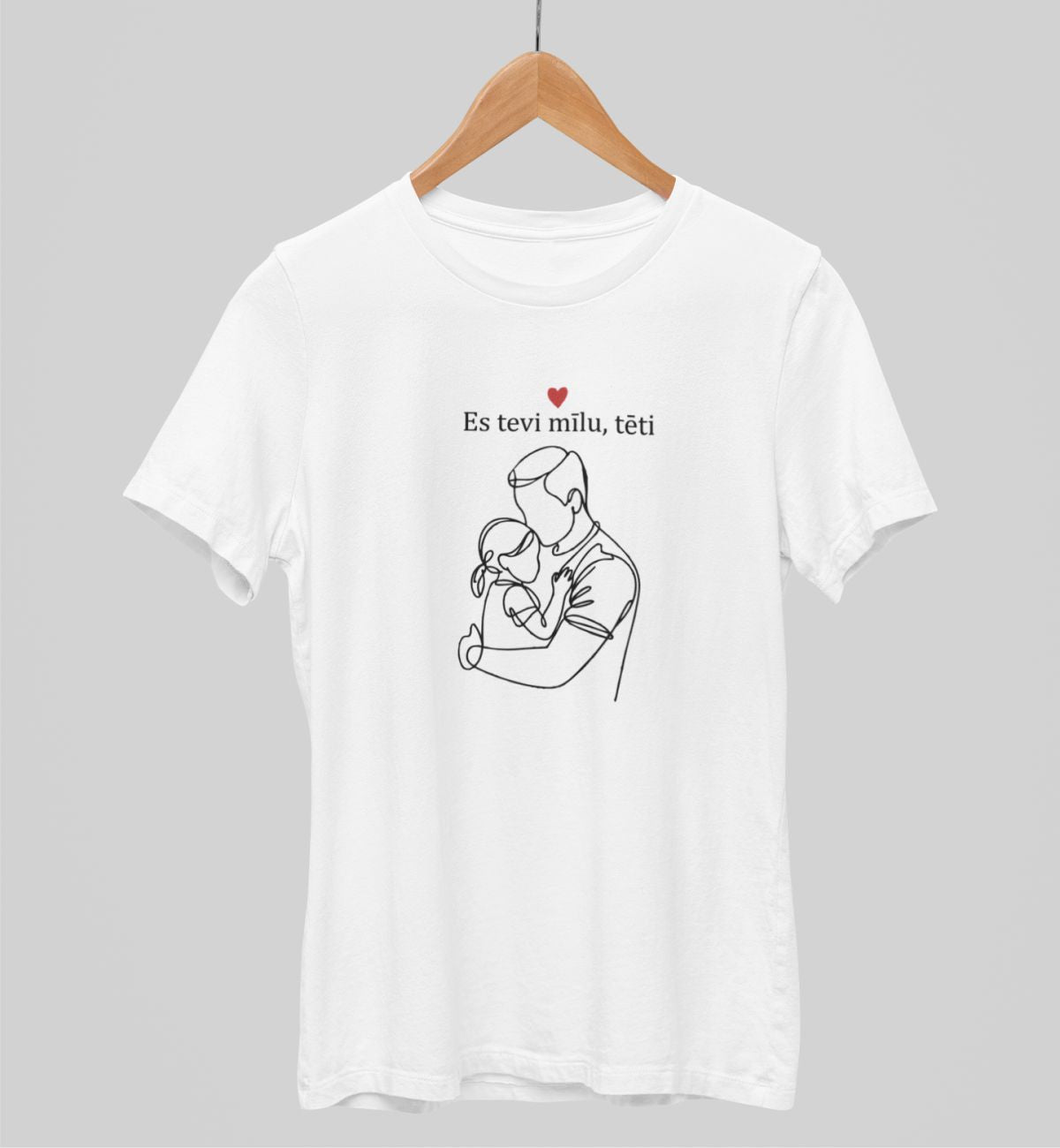 Balts UNISEX krekli "Meitas mīlestība"