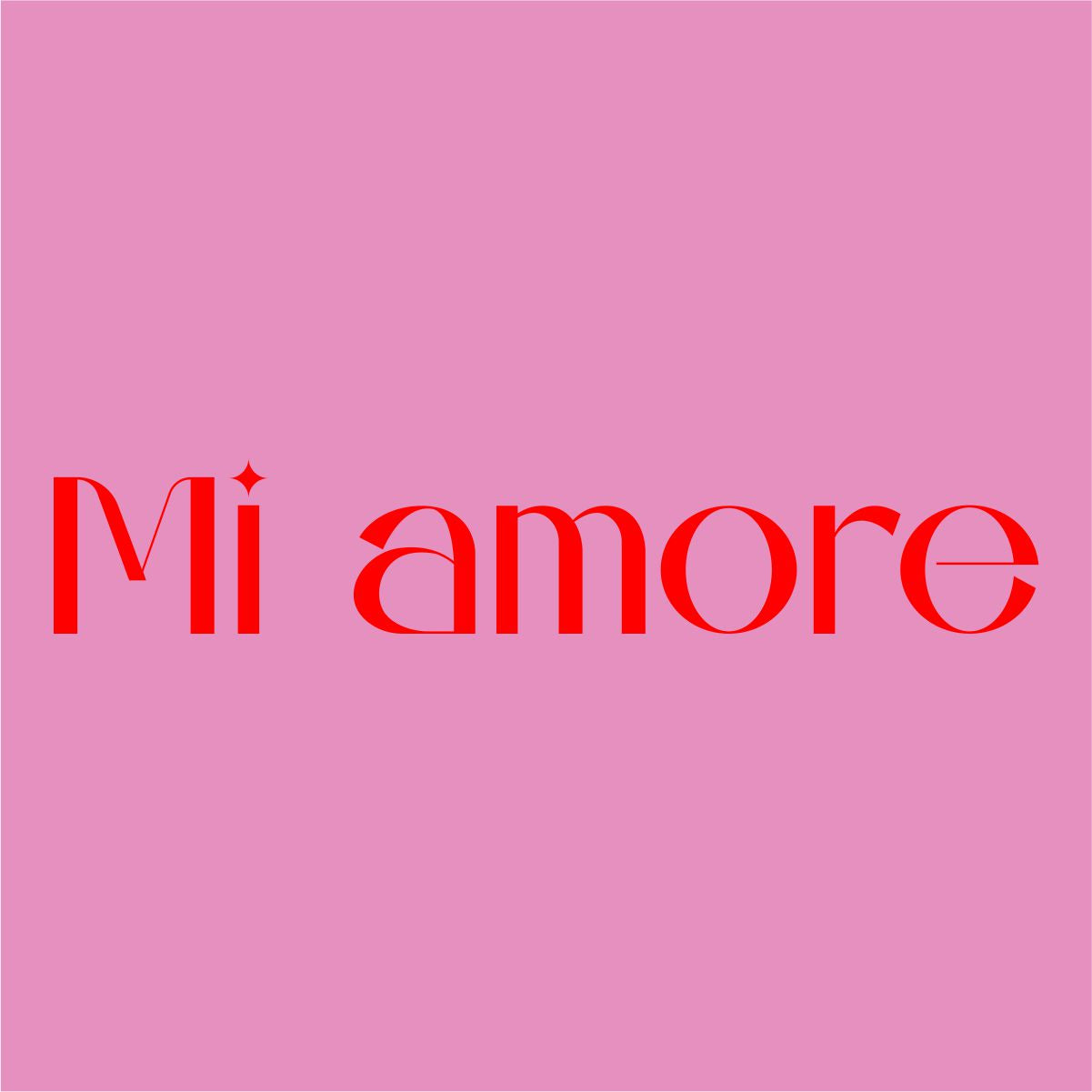 Rozā UNISEX krekli "Mi amore"