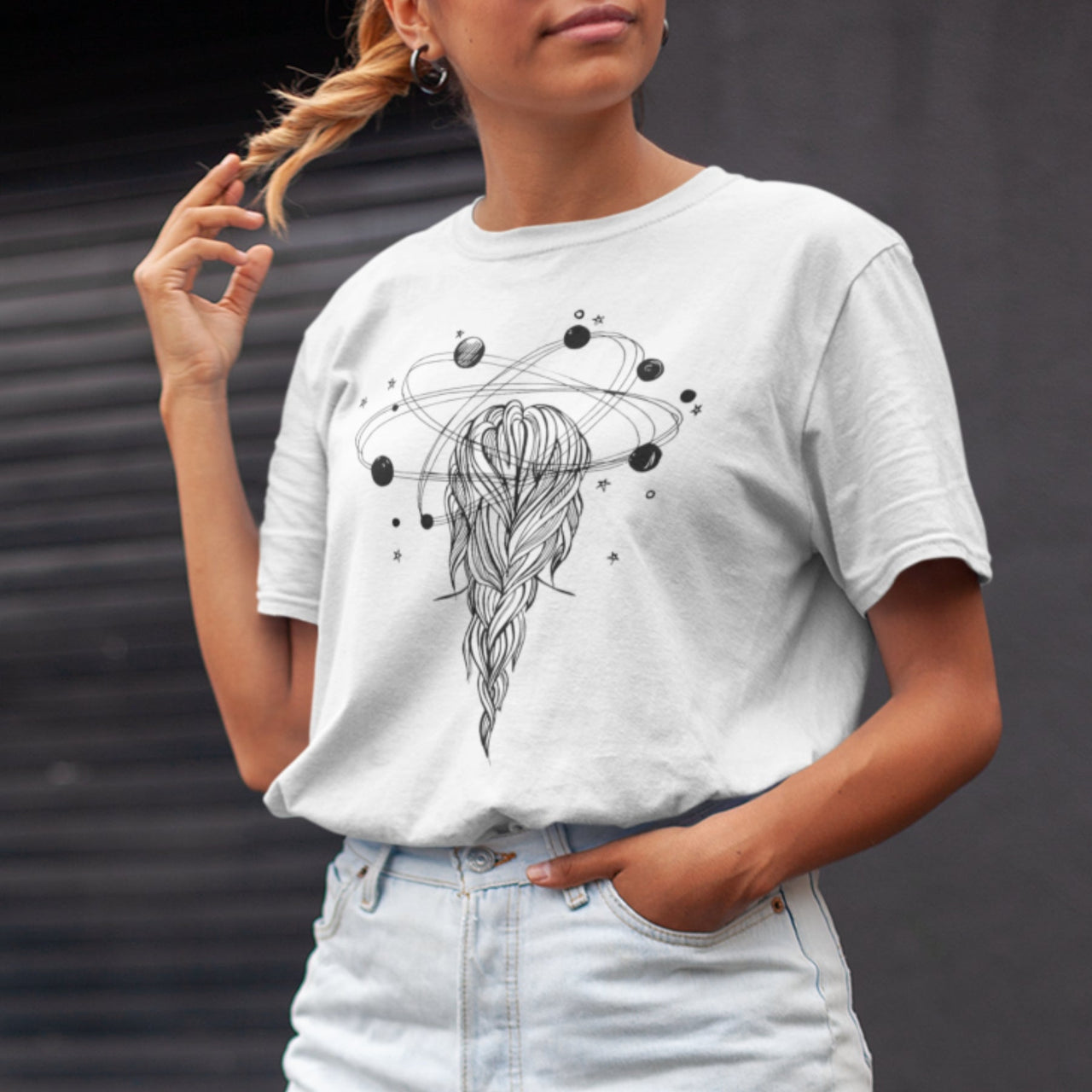 Balts UNISEX T-krekls Sapņotājs