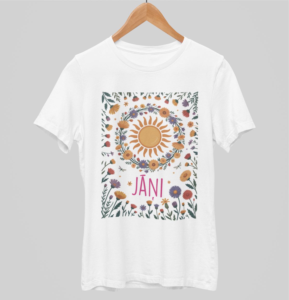 Balts UNISEX krekli "Mūsu svētki"