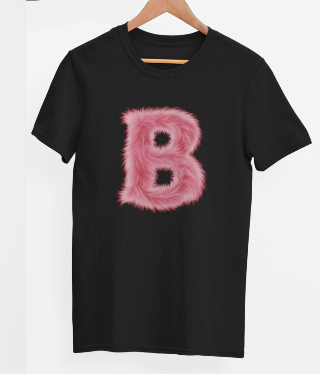 Melni UNISEX T-krekli "B burts"