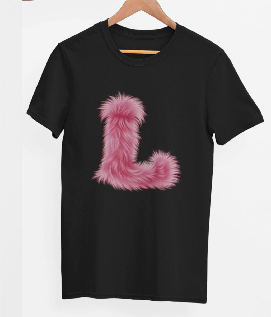 Melni UNISEX T-krekli "L burts"