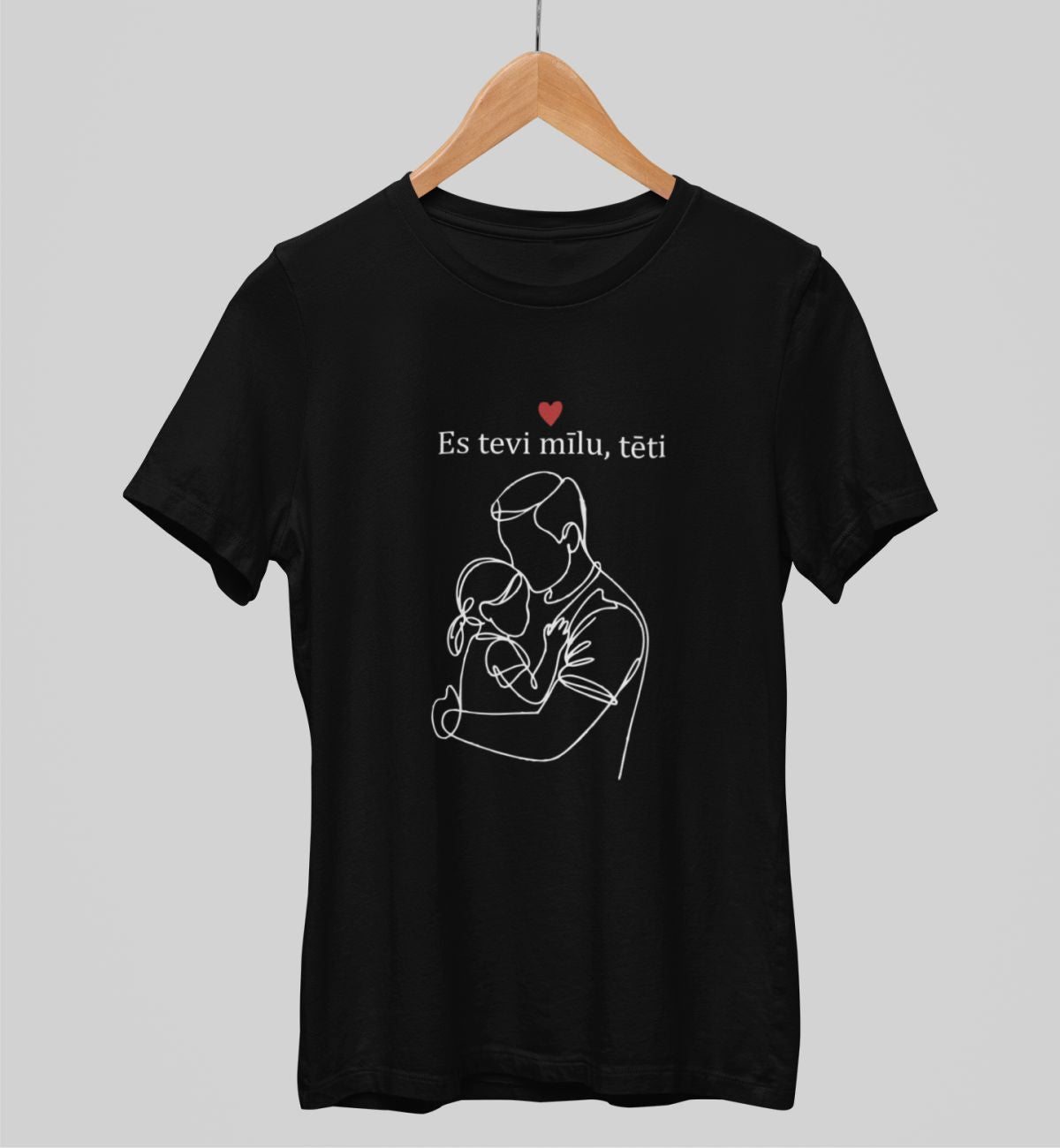 Melni unisex krekli "Meitas mīlestība"