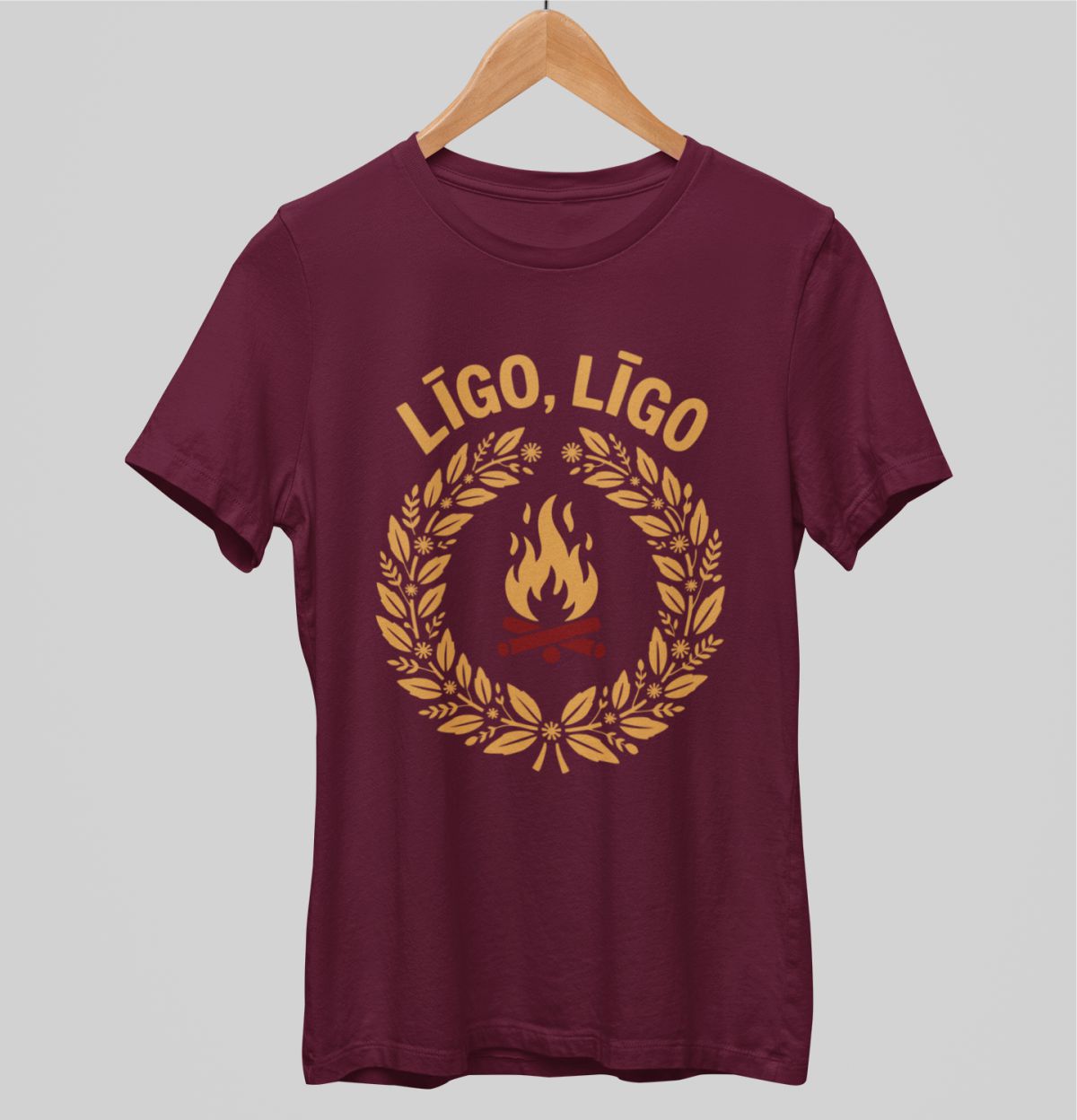 Bordo krāsas uniseksa "Līgo līgo"