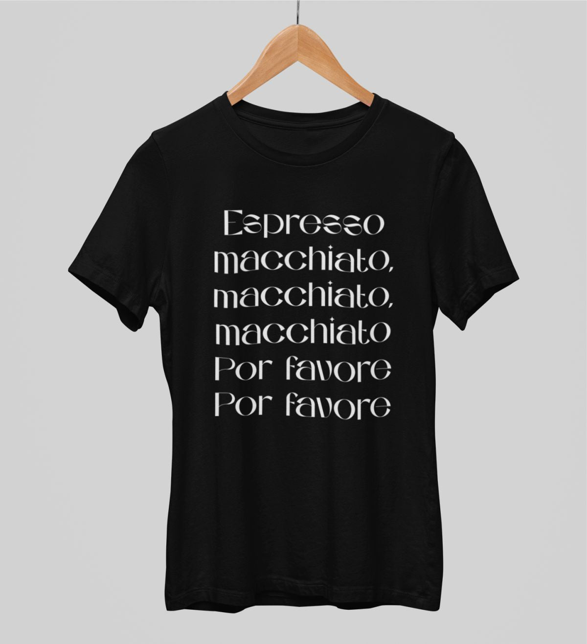 Melns UNISEX krekli "Espresso"