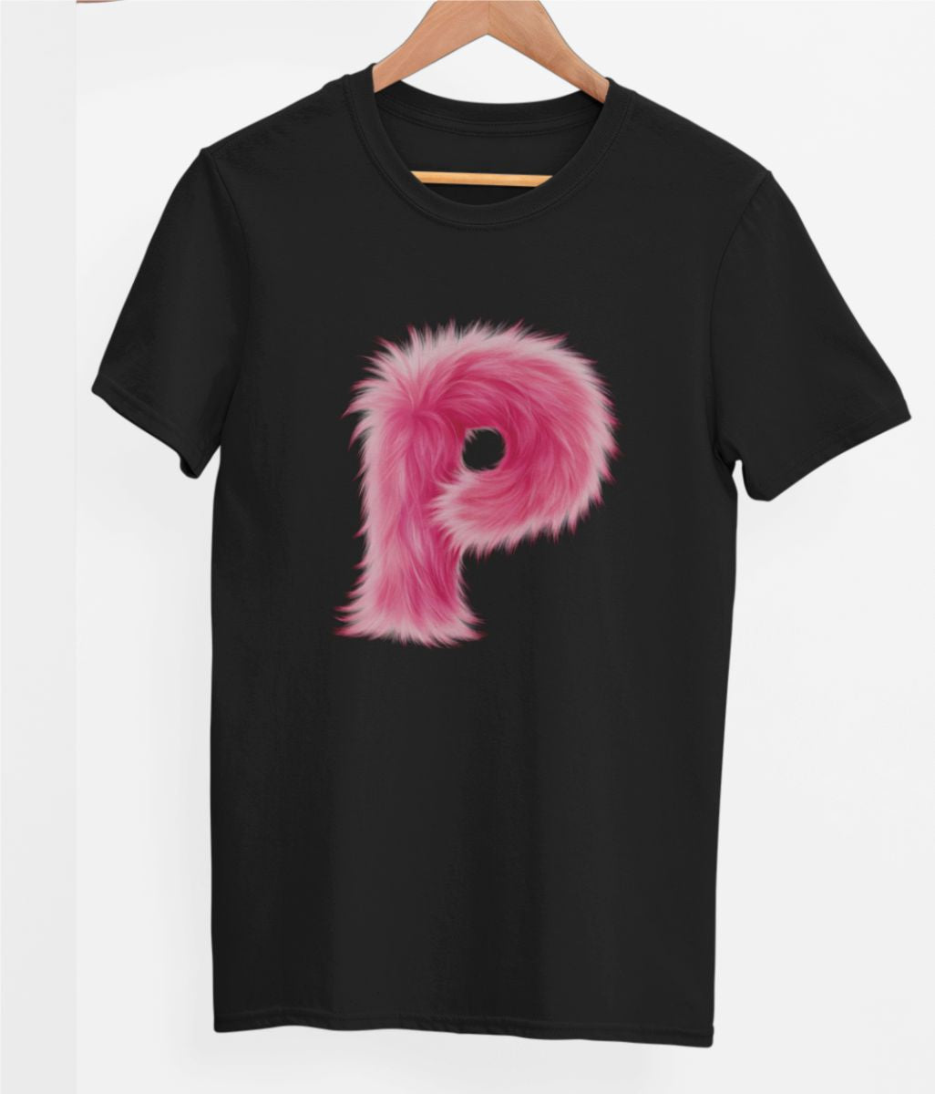 Melni UNISEX T-krekli "P burts"