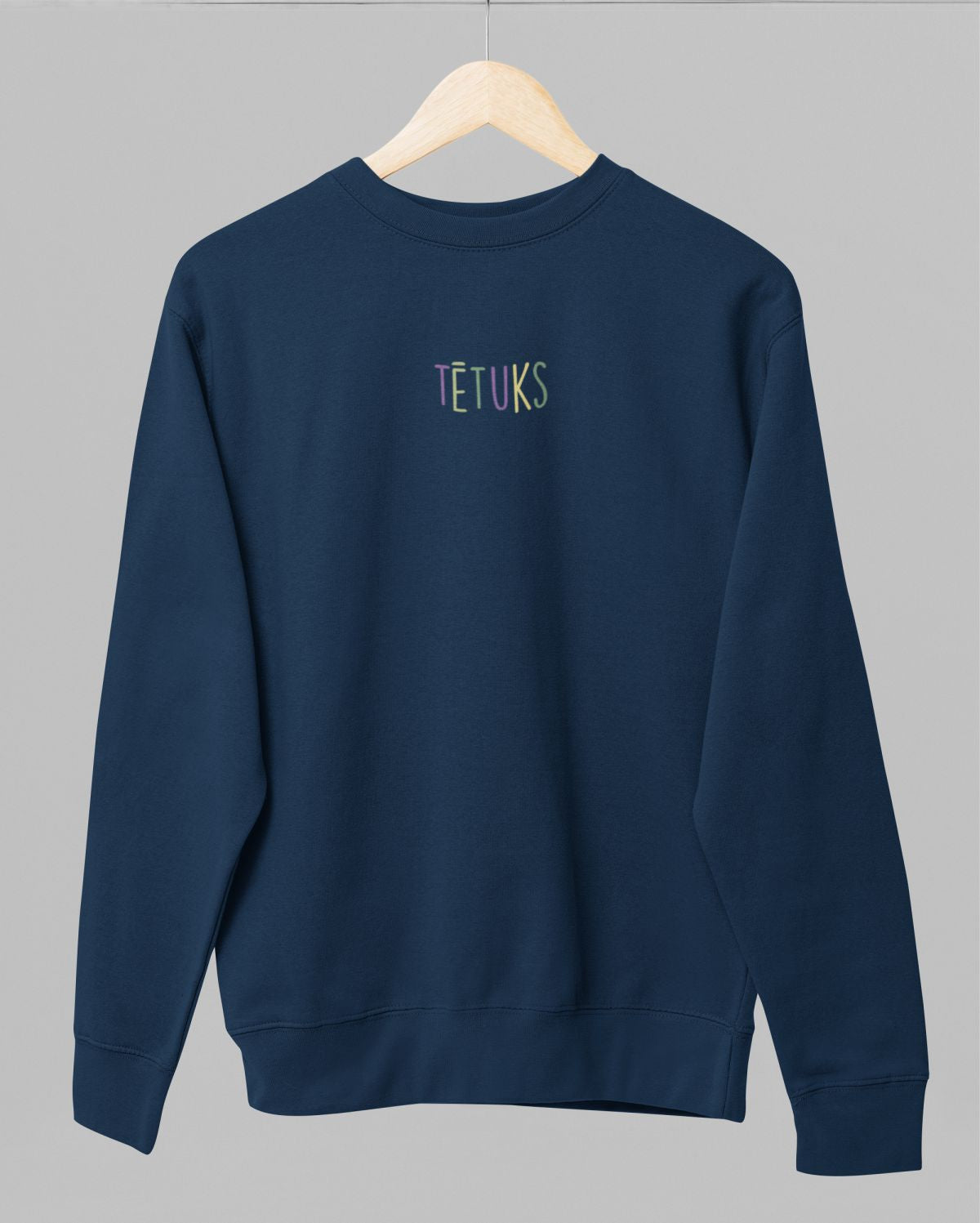 Zils UNISEX džemperis bez kapuces "Tētuks"