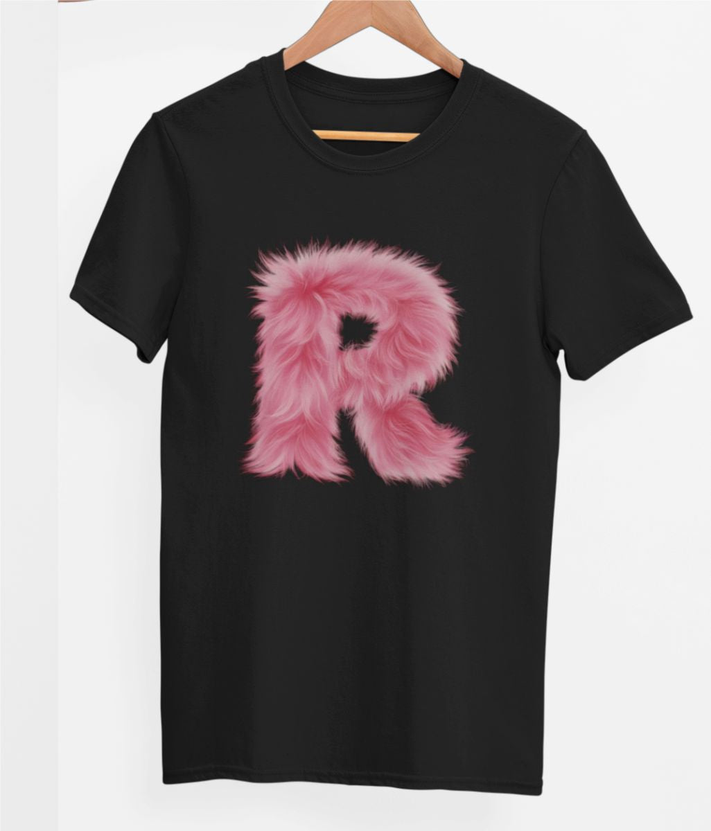 Melni UNISEX T-krekli "R burts"