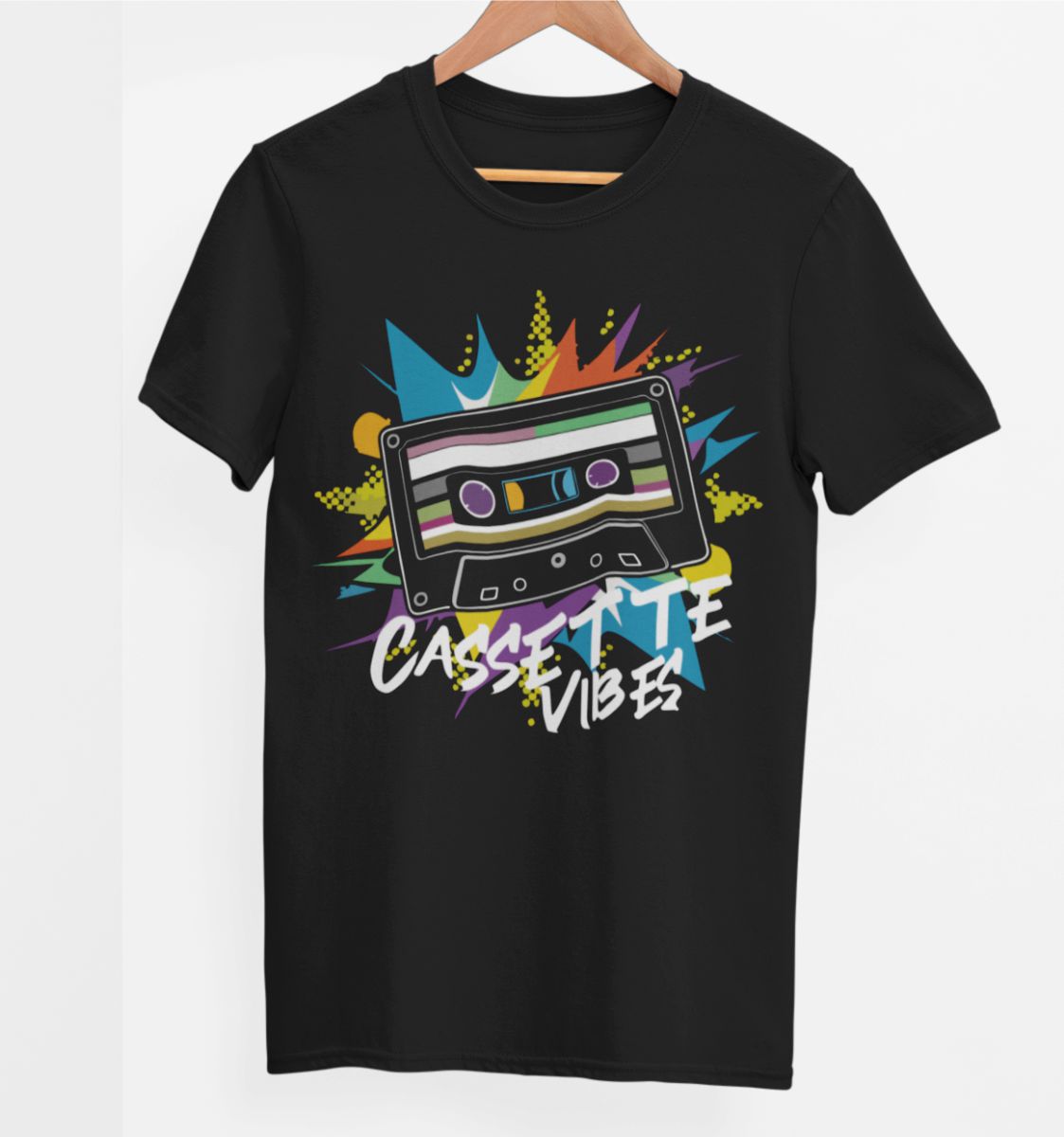 Melni UNISEX krekli "Cassette vibes"