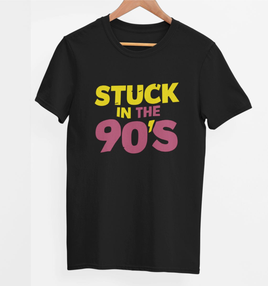 Melni UNISEX krekli "Stuck in the 90's"
