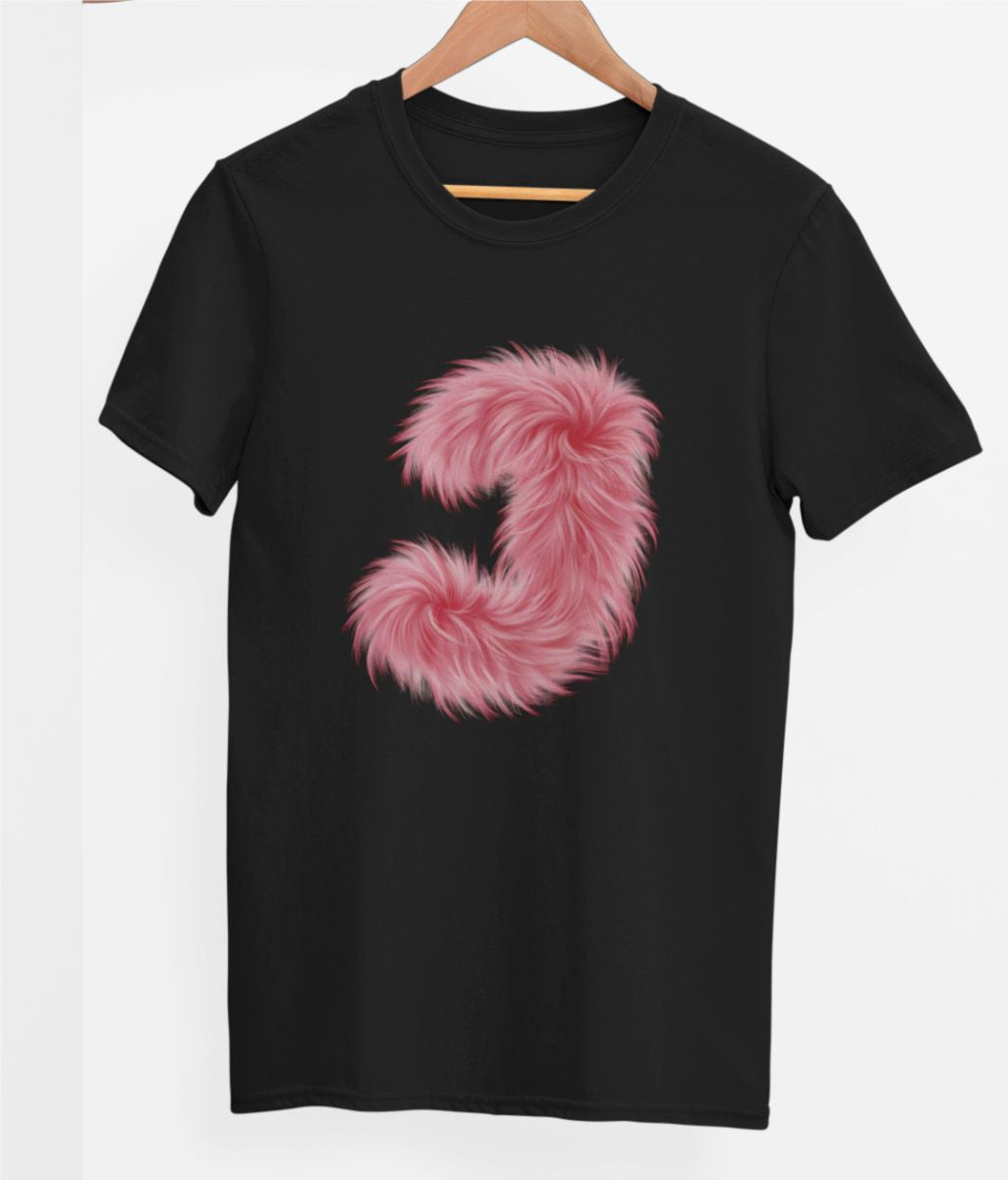 Melni UNISEX T-krekli "J burts"