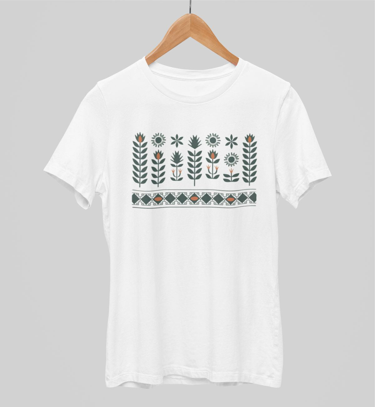 Balts UNISEX krekli "Tautas saknes"