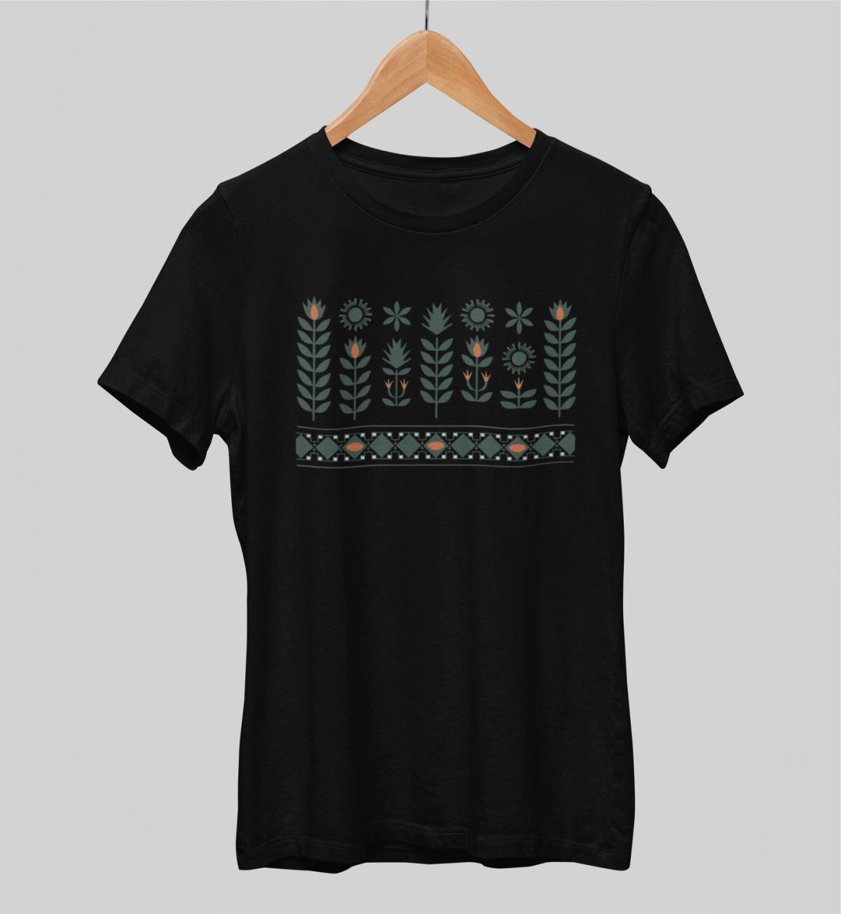 Melni unisex krekli "Tautas saknes"