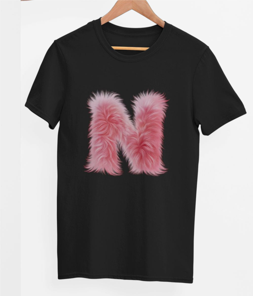 Melni UNISEX T-krekli "N burts"