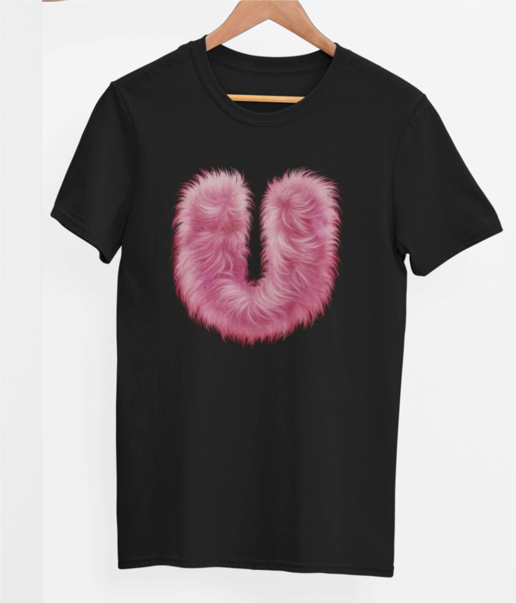 Melni UNISEX T-krekli "U burts"