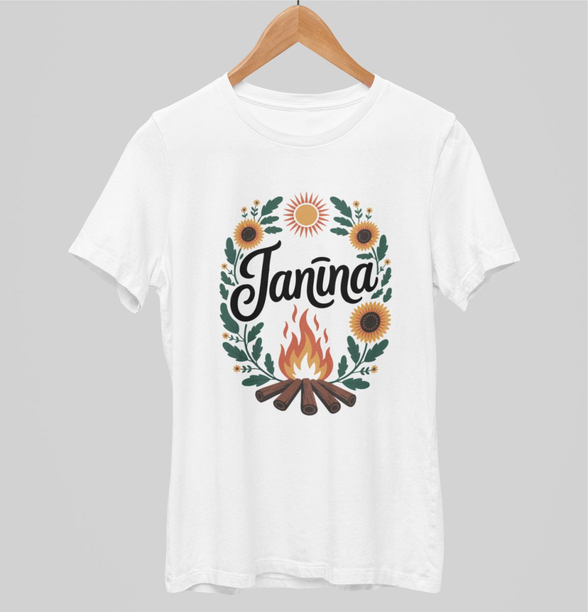 Balts UNISEX krekli "Janīna"