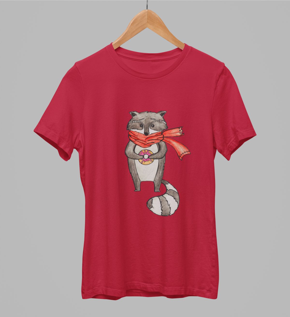 Sarkani uniseksa T-krekli "āpsis"