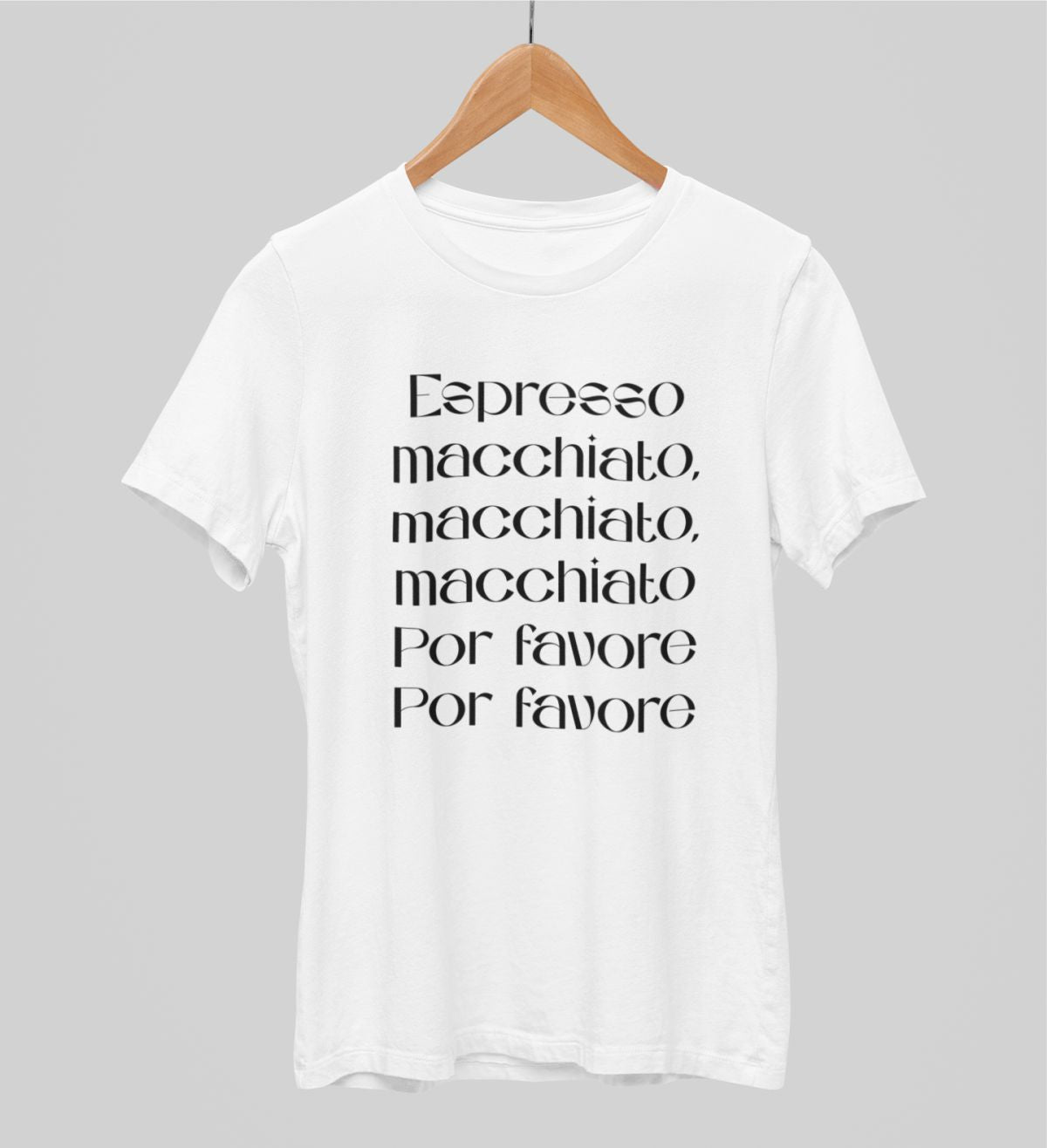 Balts UNISEX krekli "Espresso"