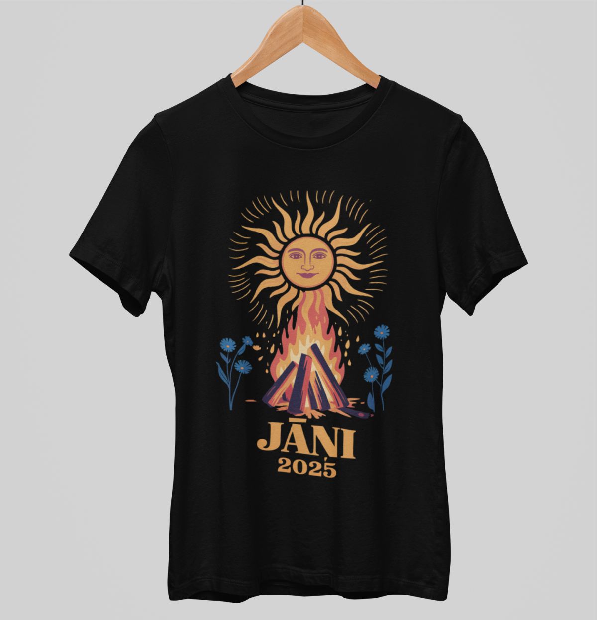 Melni unisex krekli "Jāņi"