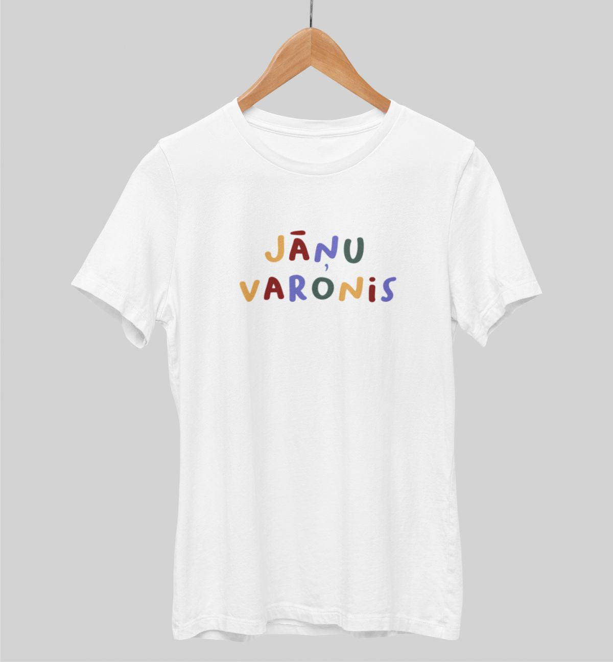 Balts UNISEX krekli "Jāņu Varonis"