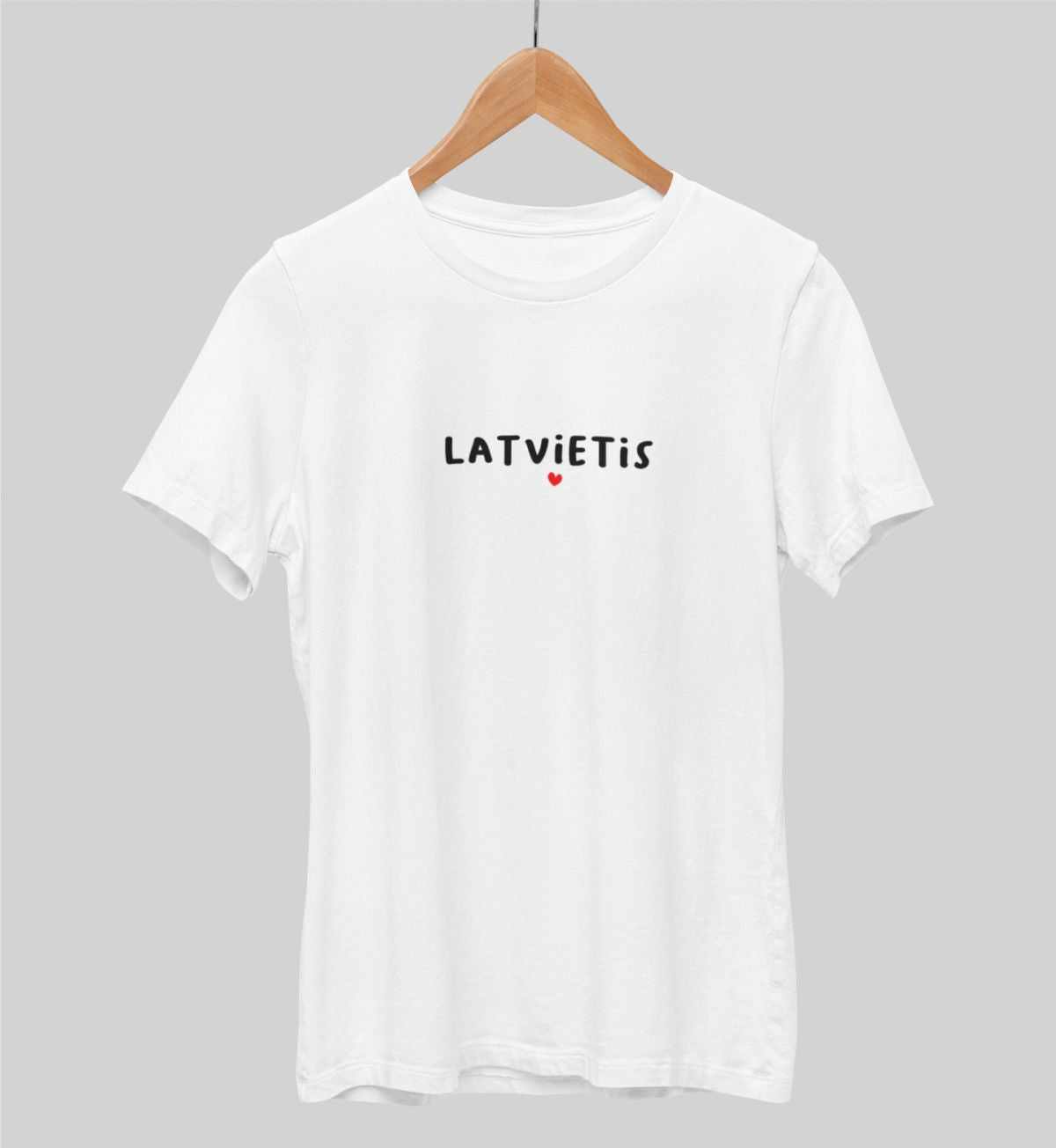 Balti UNISEX krekli "Latvietis"