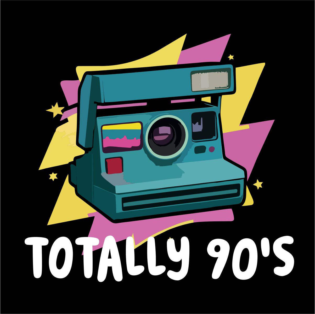 Melni UNISEX krekli "Totally 90's"
