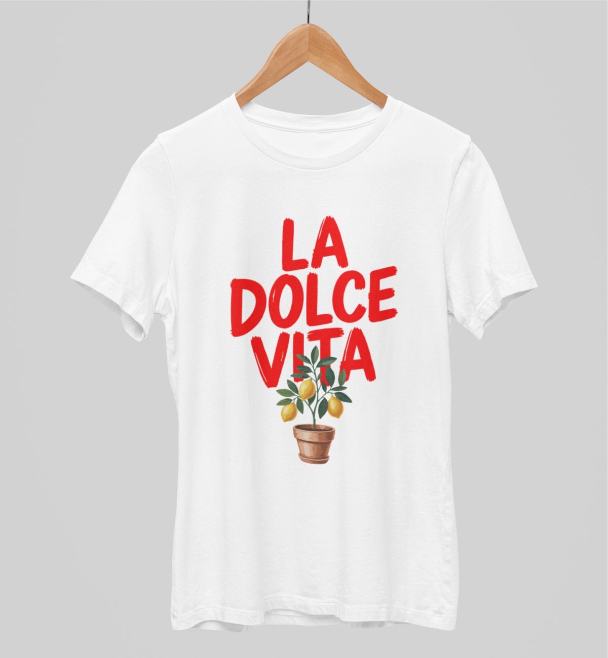Balts UNISEX krekli "La dolce vita"