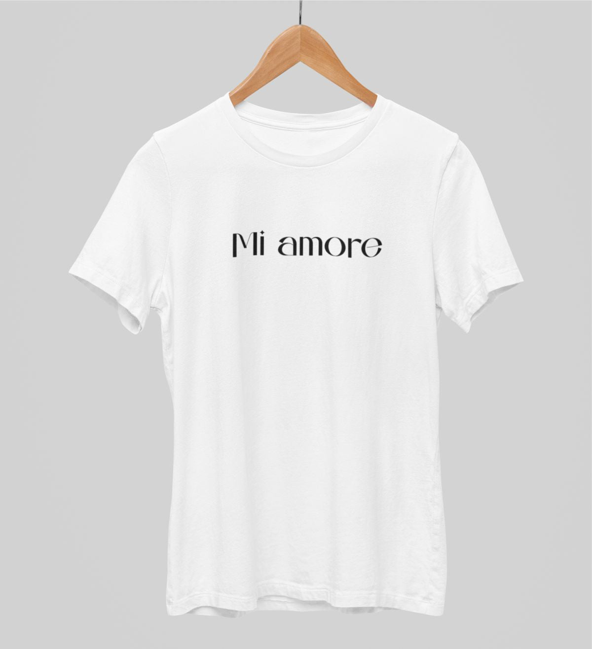 Balts UNISEX krekli "Mi amore"