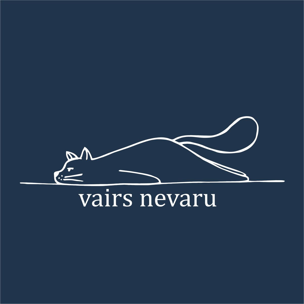 Zils UNISEX džemperis bez kapuces "Vairs nevaru"