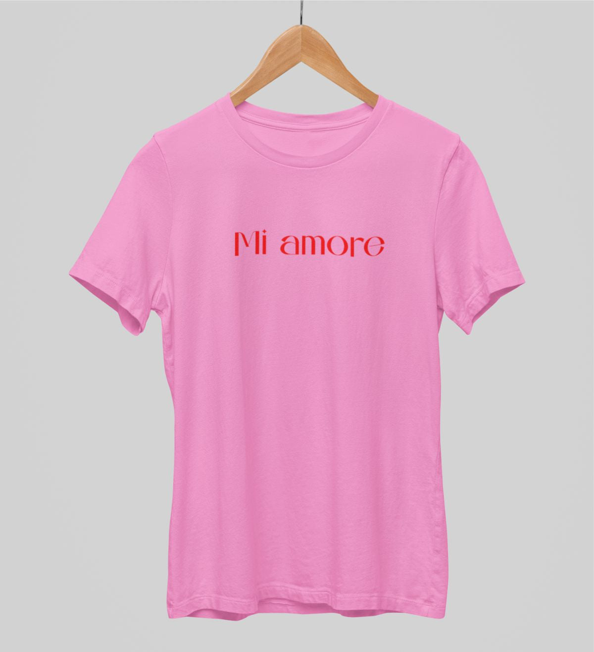 Rozā UNISEX krekli "Mi amore"