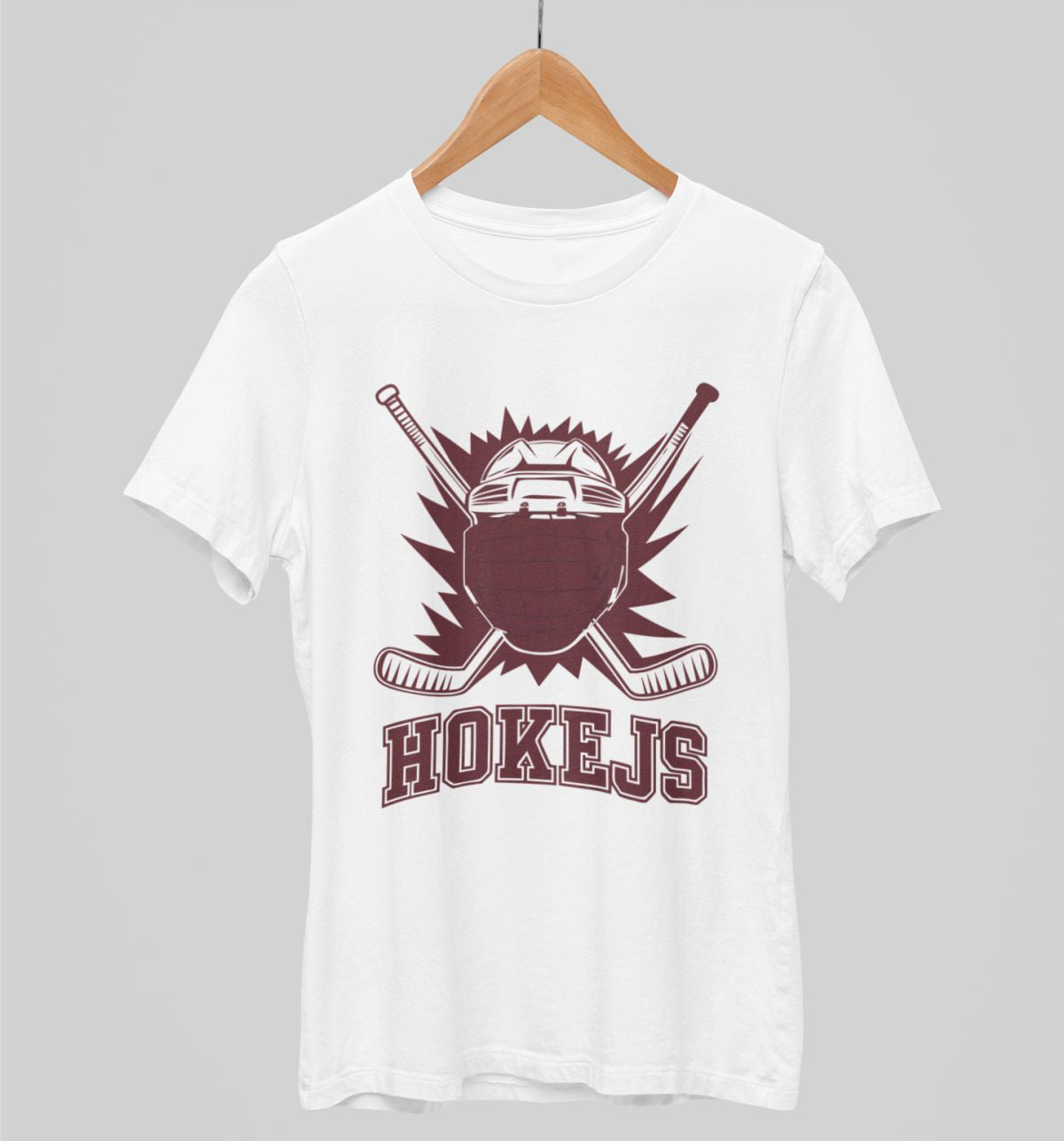 Balts UNISEX krekli "Hokejs"