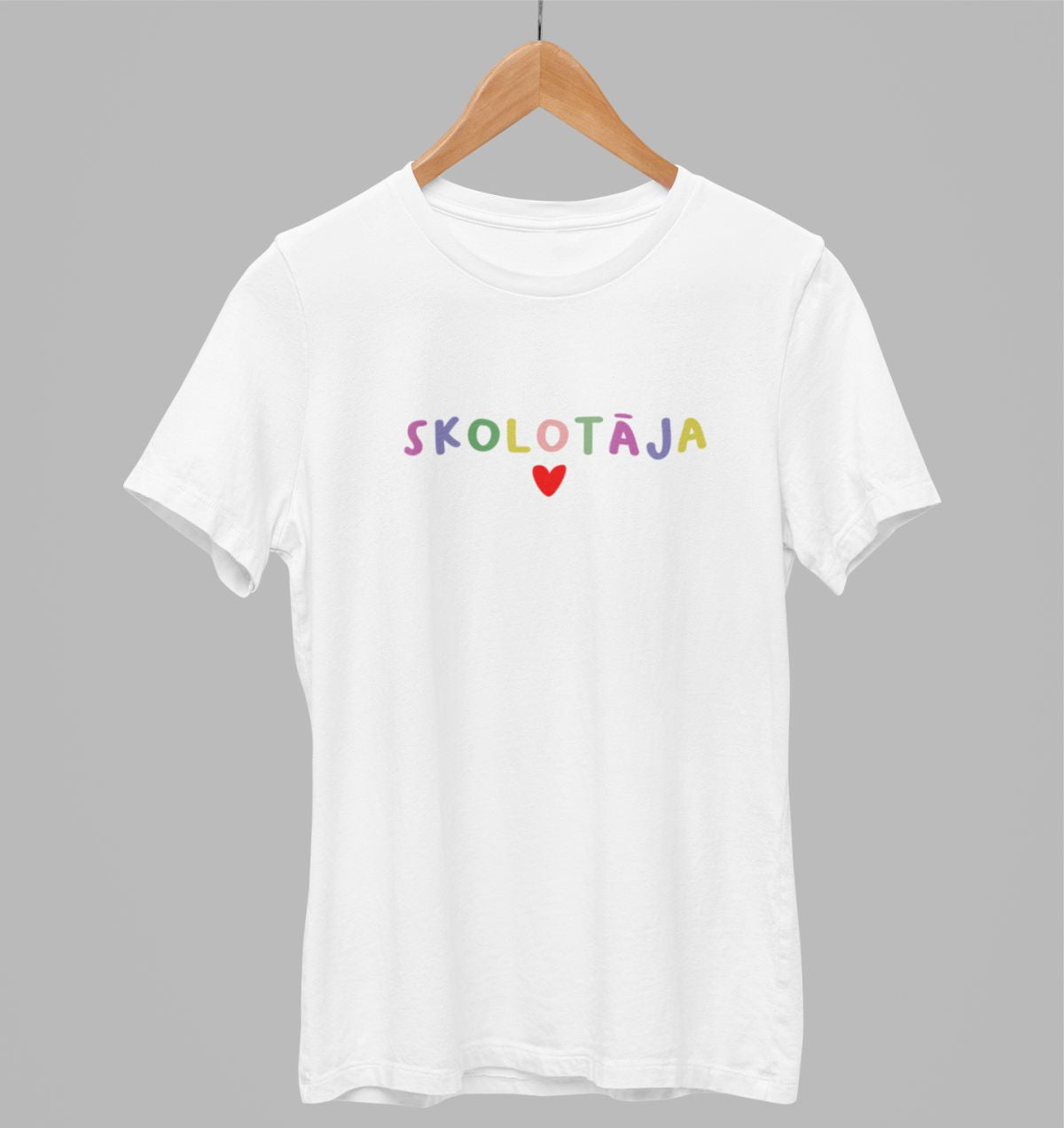 Balts UNISEX krekli "Skolotāja"