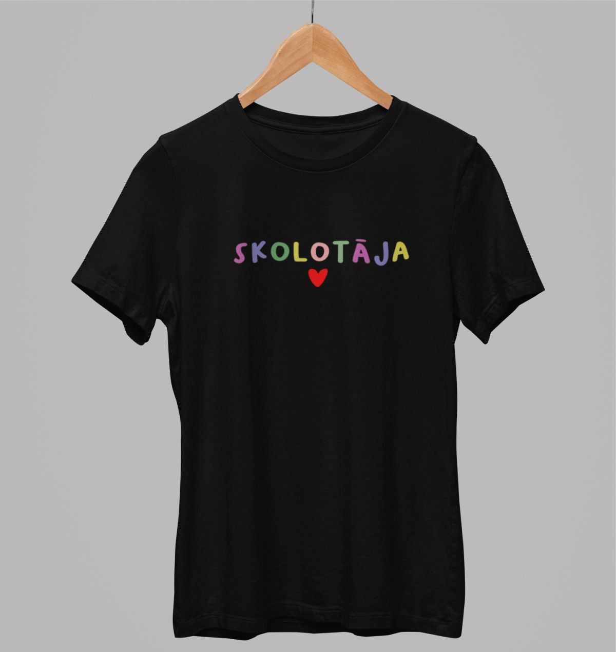 Melni unisex krekli "Skolotāja"