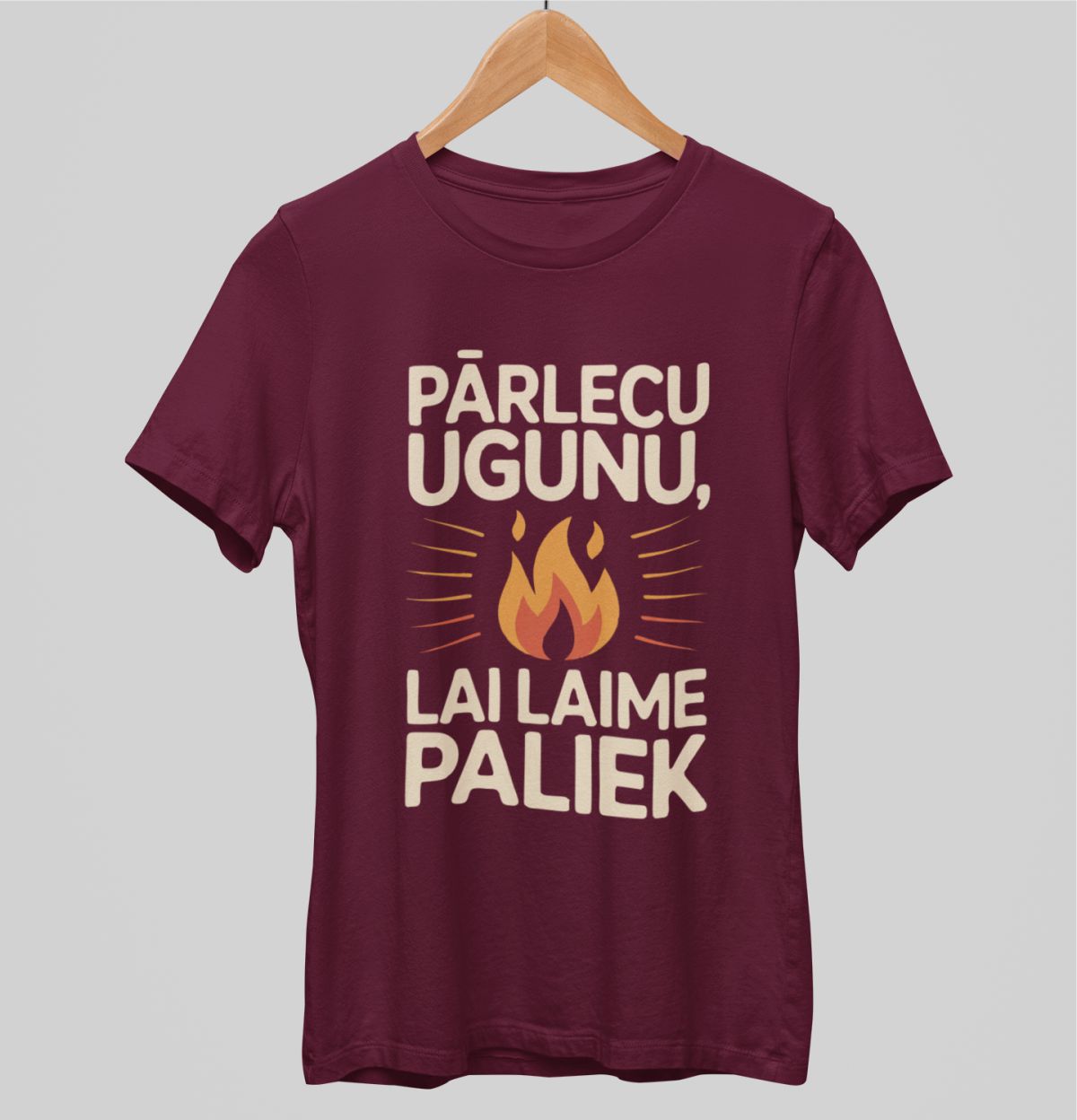 Bordo krāsas uniseksa "Lai laime paliek"