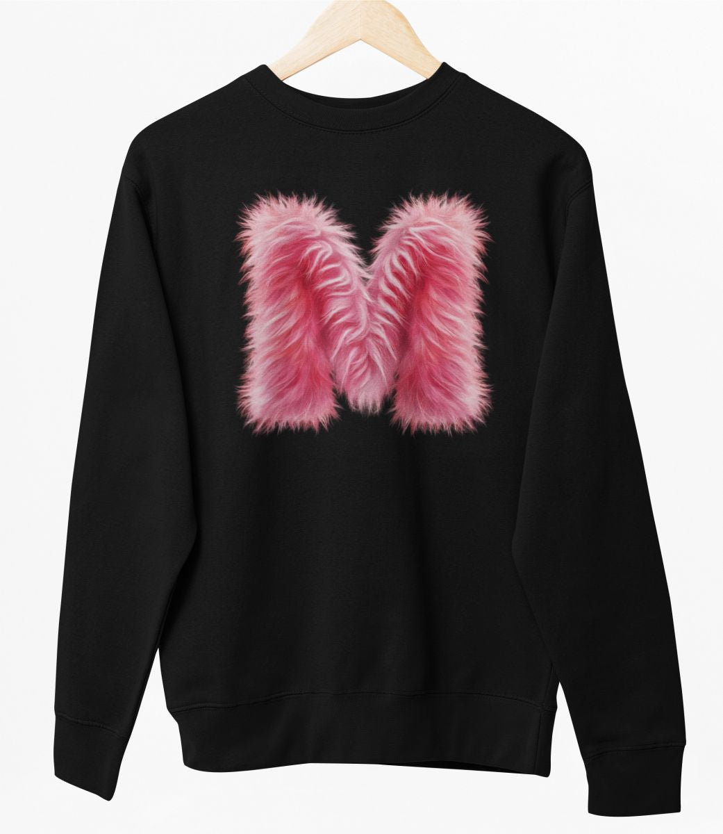 Melns UNISEX džemperis bez kapuces "M burts"