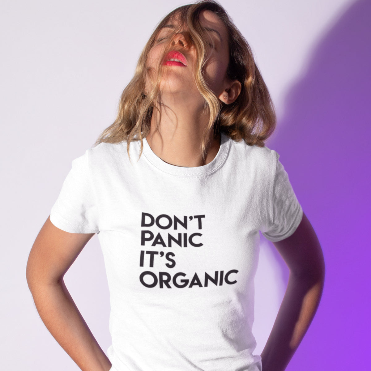 Balts UNISEX T-krekls Nepanikojiet