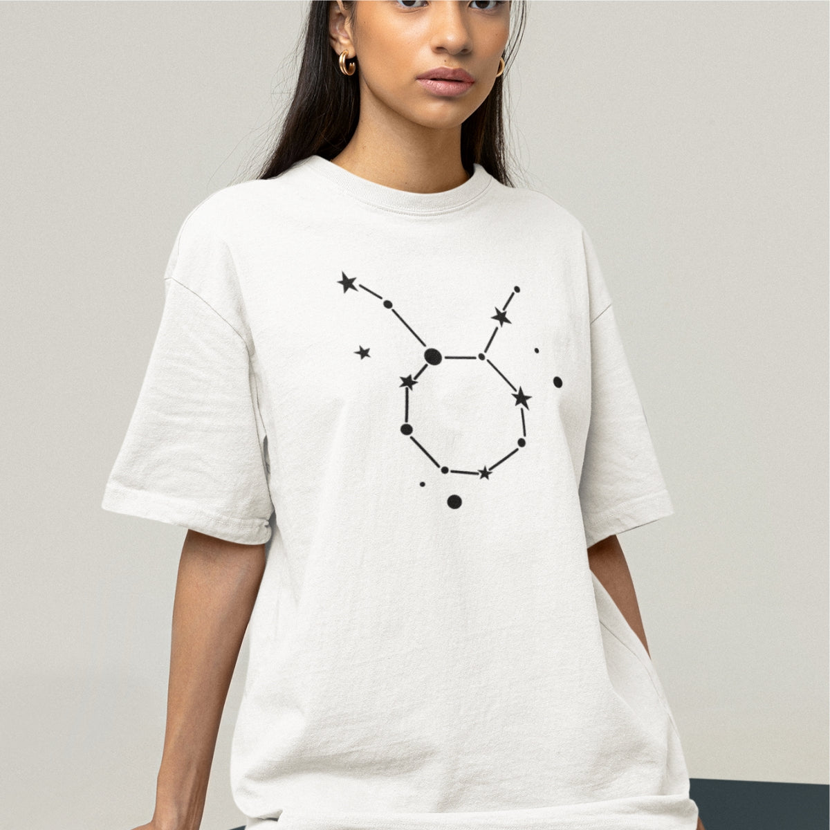 Balts UNISEX T-krekls Zodiaks Vērsis