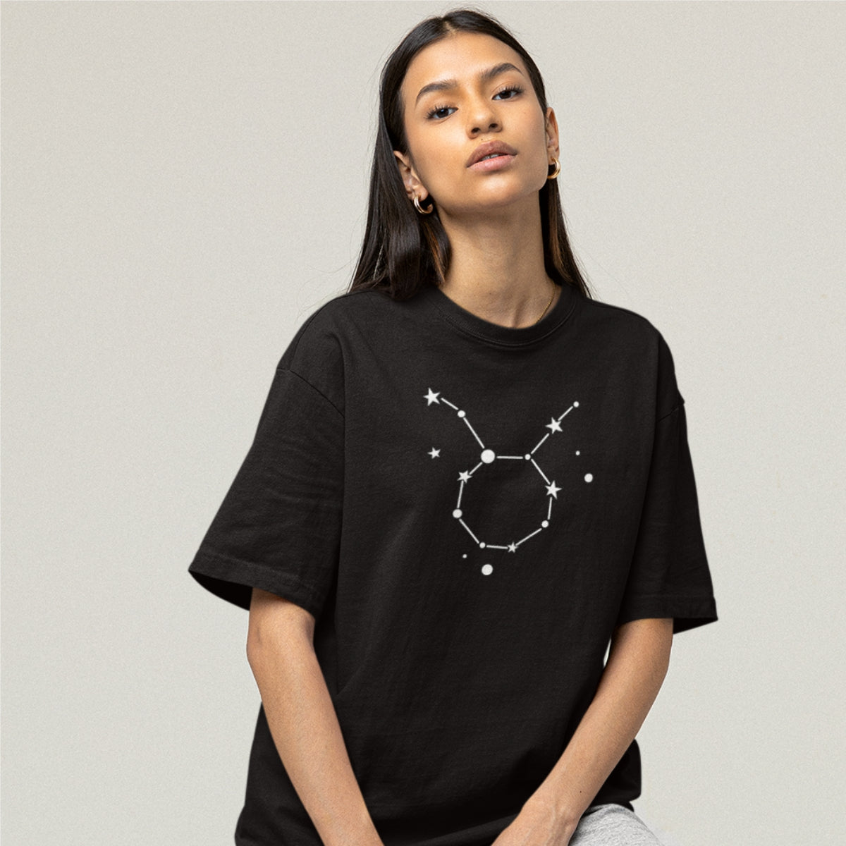 Melns UNISEX T-krekls Zodiaks Vērsis