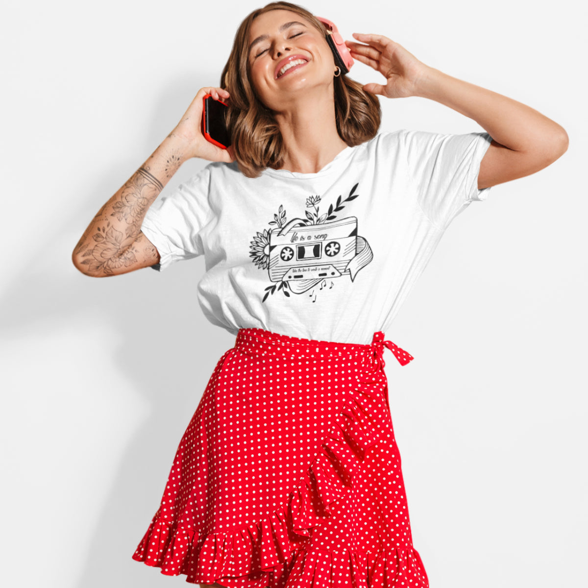 Balts UNISEX T-krekls Lente