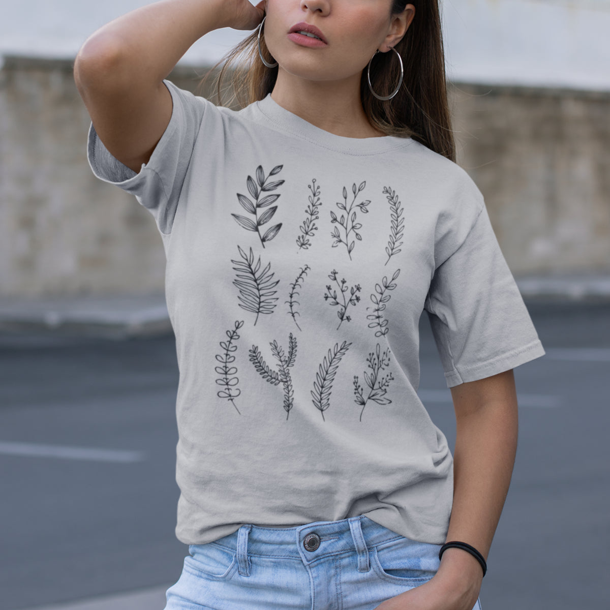 Pelēks melanžs UNISEX T-krekls Dabas motīvi