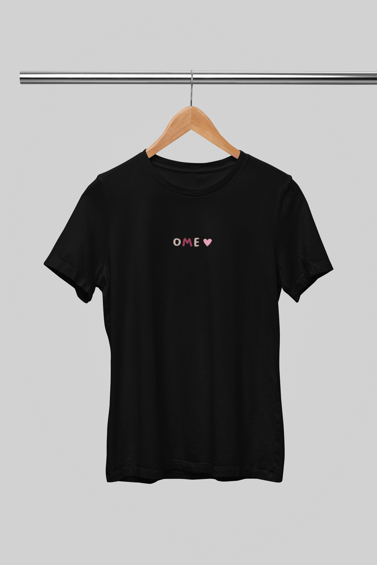 Melni UNISEX krekli  "OME"