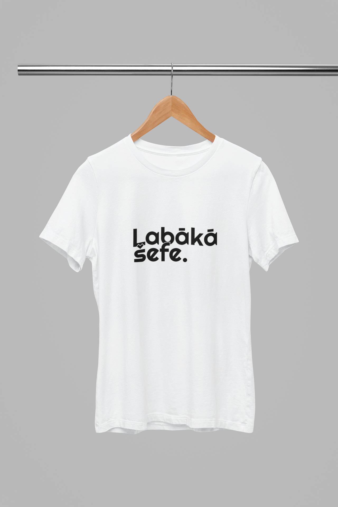 Balti uniseksa T-krekli "Labākā šefe"