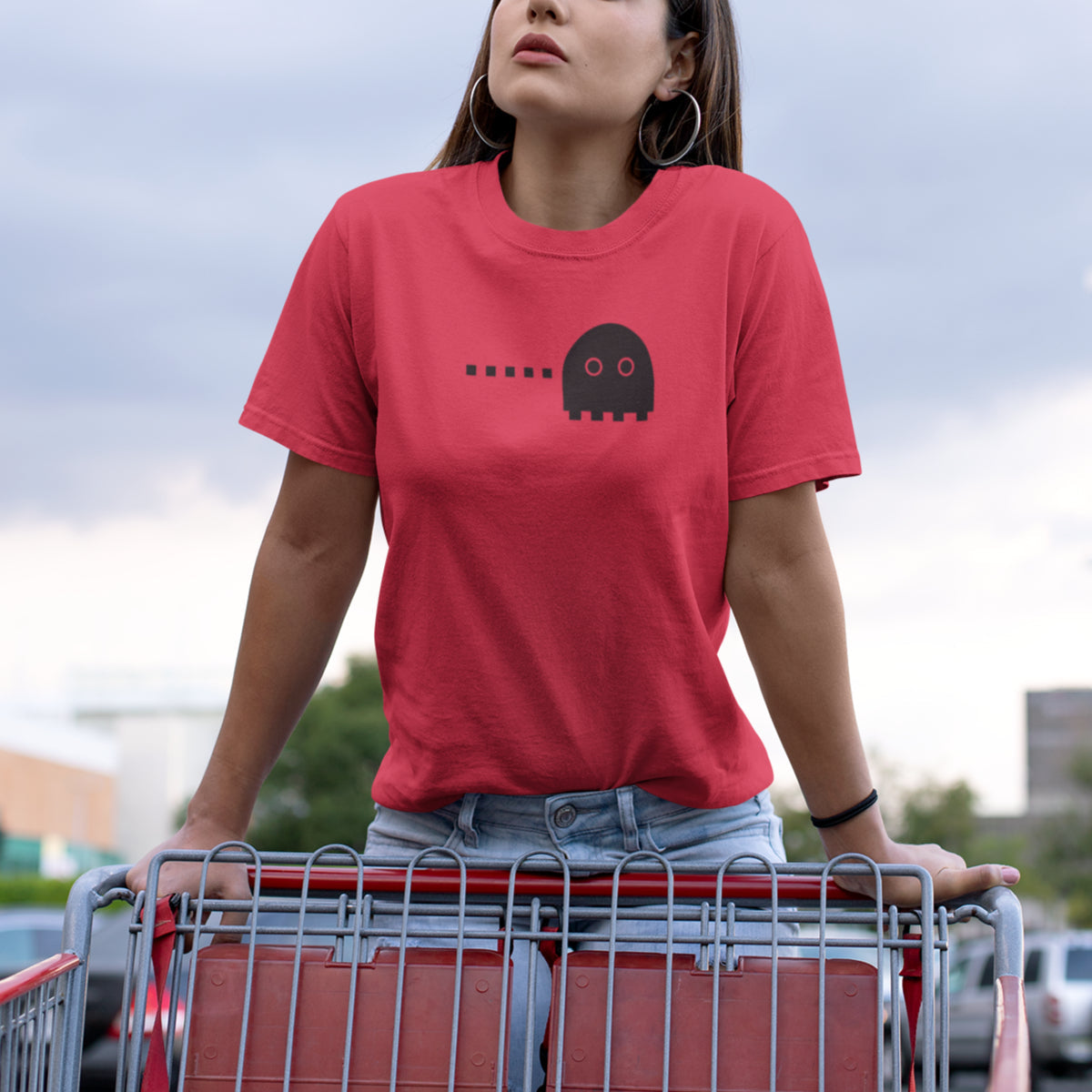 Sarkani krekli pāriem "Pacman spēle"