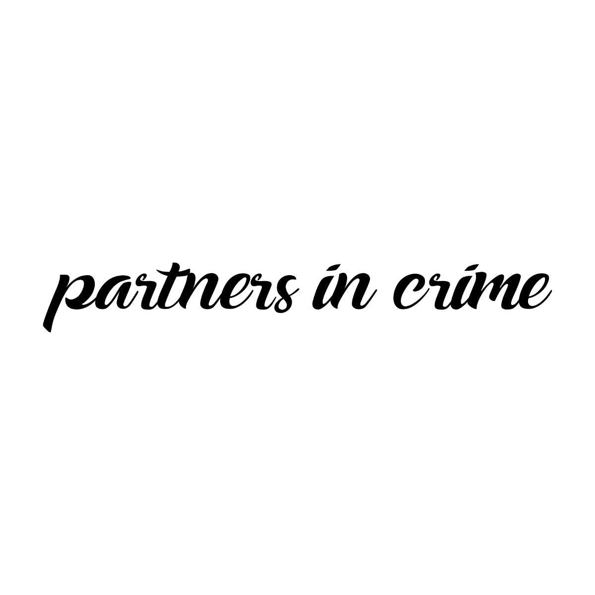 Balti džemperi bez kapucēm pāriem "Partners in crime"