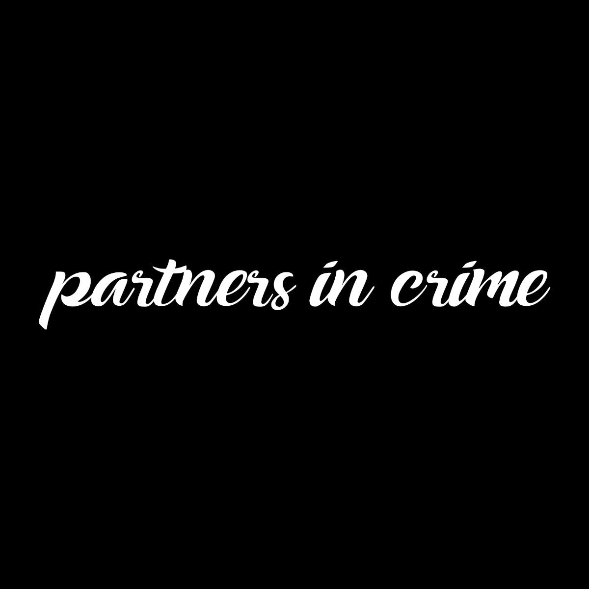 Melni džemperi bez kapucēm pāriem "Partners in crime"