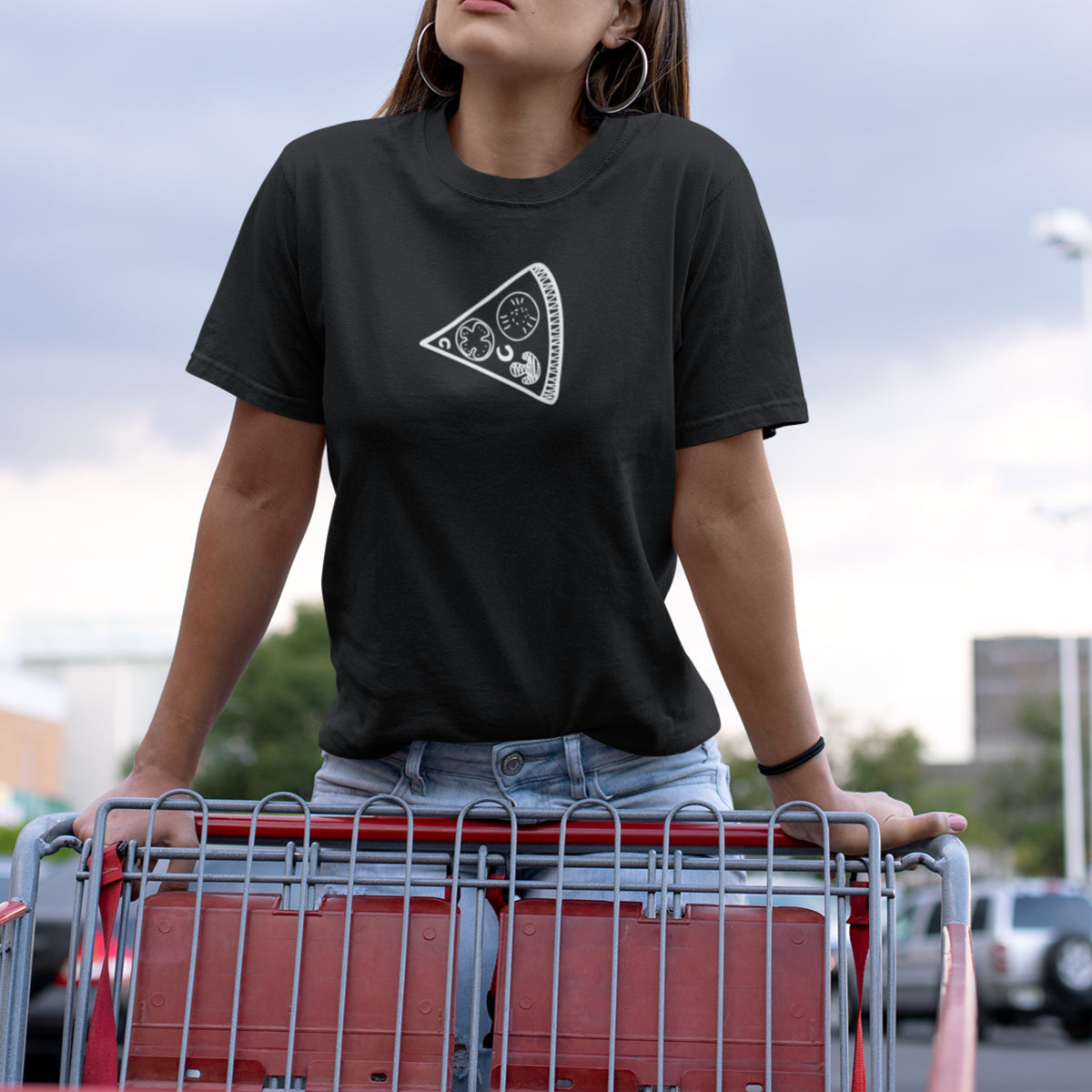 Melni unisex krekli pāriem "Pica"