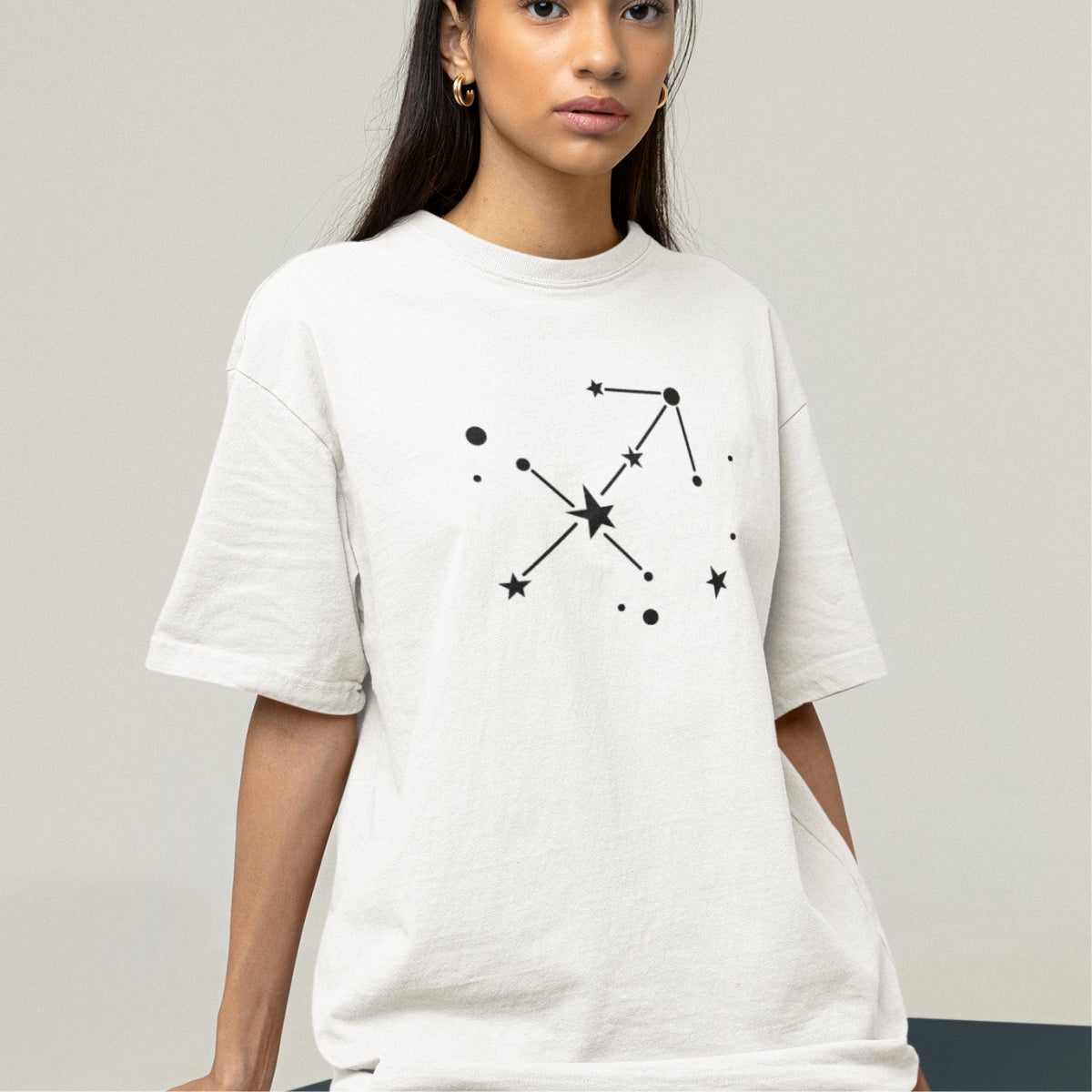 Balts UNISEX T-krekls Zodiaks Strēlnieks