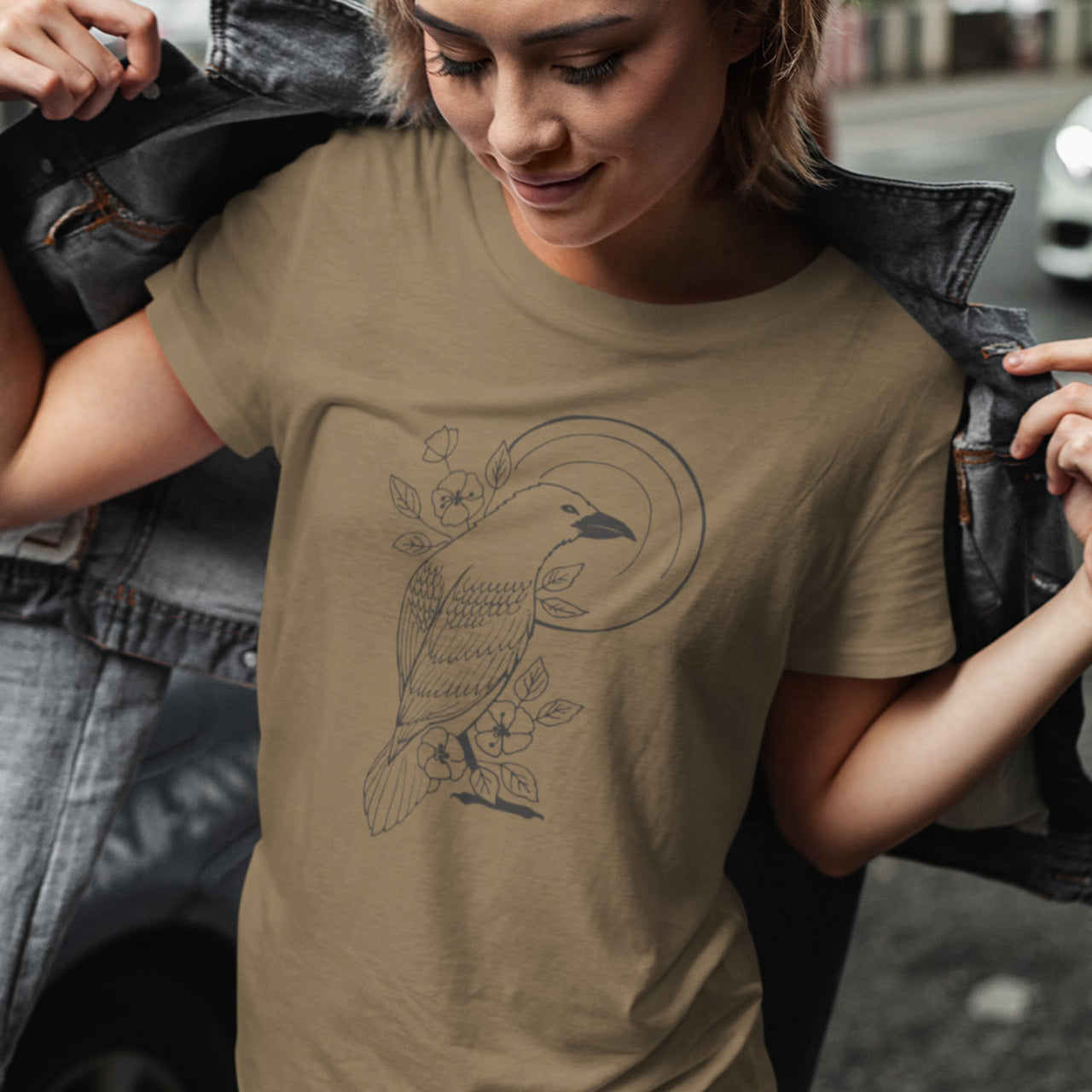 Haki UNISEX T-krekls Vārna